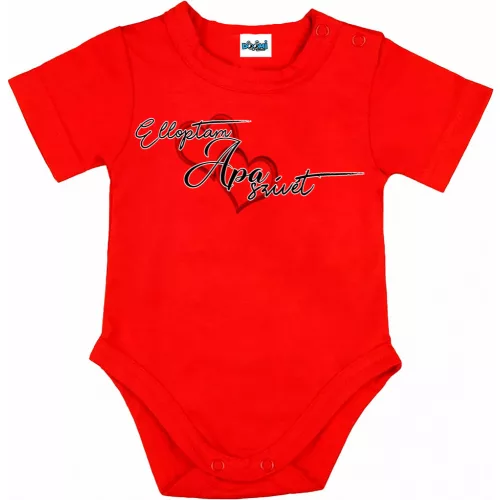 ukradla som ockovo srdce! detské body s krátkym rukávom červenej farby