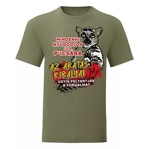 zelené tričko everybody calm down (harvest kings)