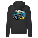 veľký dutra zips čierna svetr s mikinou