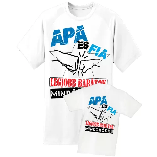 otec a syn najlepší priatelia biela súprava s detským tričkom