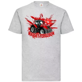 tričko massey ferguson tractor šedé