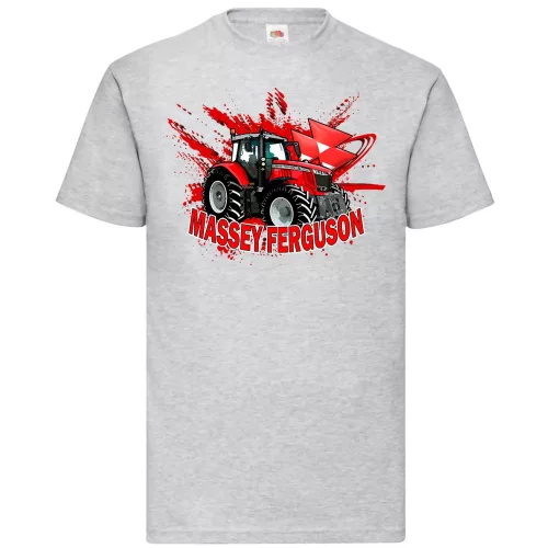 tričko massey ferguson tractor šedé