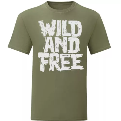 wild and free zelená tričko