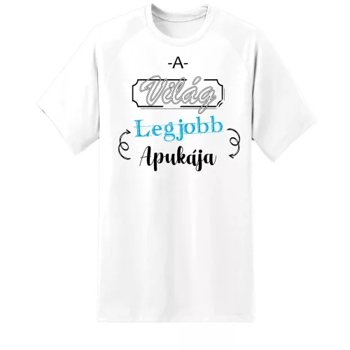 najlepšie svetové biely otcovské tričko