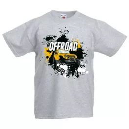 [akcia] č. 116 offroad detské šedé tričko