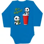 panda body pre bábätká červená