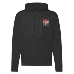 maďarský erbový sveter na zips (čierny)