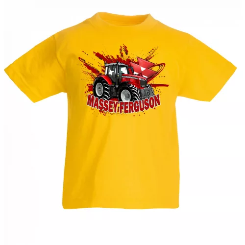 detské tričko massey ferguson žlté