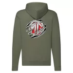 mg zips zelená mikina