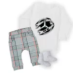 mercedes biely dlhý rukáv body pre bábätká + nohavičky a ponožky