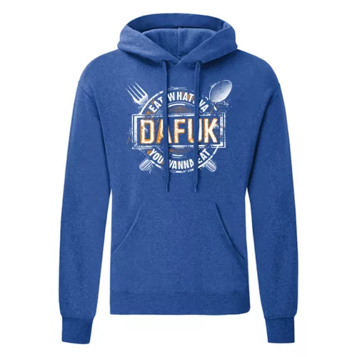 eat whateva dafuk…modrá sveter s klokaním vreckom