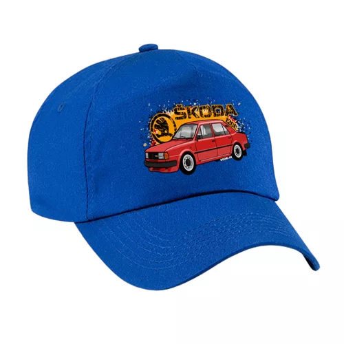modrá látka skoda 120 dieťa basebalová čiapka
