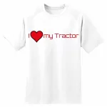 milujem svoj traktor! čierne tričko s krátkym rukávom
