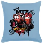 mtz 50 modrá bavlnený plátnený vankúš (mtz love)