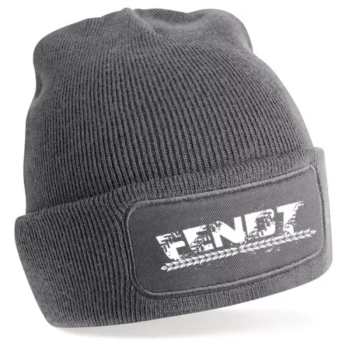 sivá zimná čiapka fendt