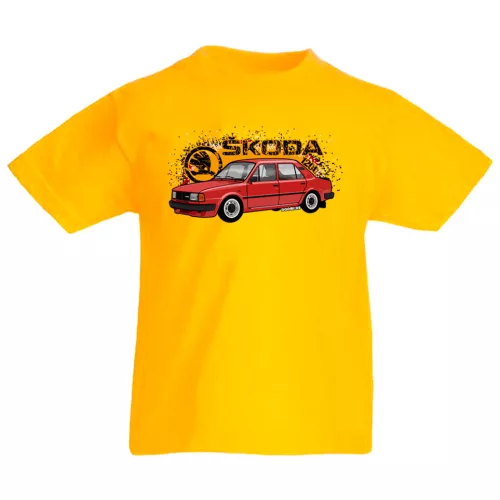 skoda 120 žlté detské tričko