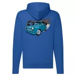 trabant 601 modrá modrá mikina na zips