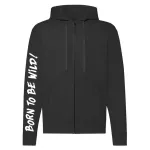 hell rider's motorcycle mikina na zips, čierna