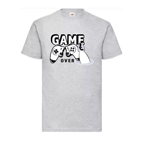 tričko na hru cez svetlosivé