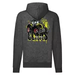 claas mikina s kapucňou na zips tmavošedá