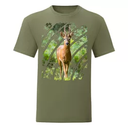 zelené tričko jeleň