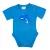 delfín krátky rukáv body pre bábätká modrá