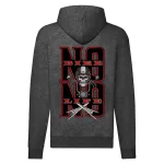 no bike no life motorcycle mikina na zips, sivá
