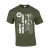 tričko new holland zeleného dizajnu s bielym vzorom