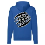 modrá mikina audi zipper