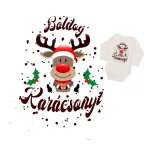 merry christmas body pre bábätká dlhý rukáv