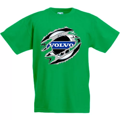 detské tričko volvo zelené