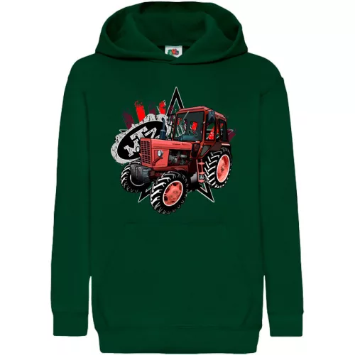 mtz 82 detský sveter - zelený