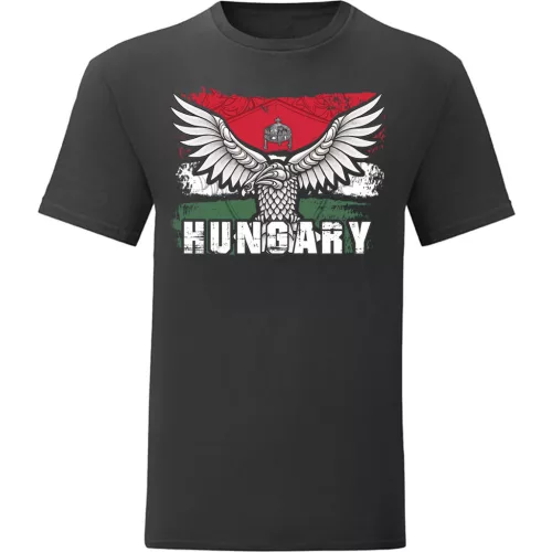 tričko s turul hungary (čierny)