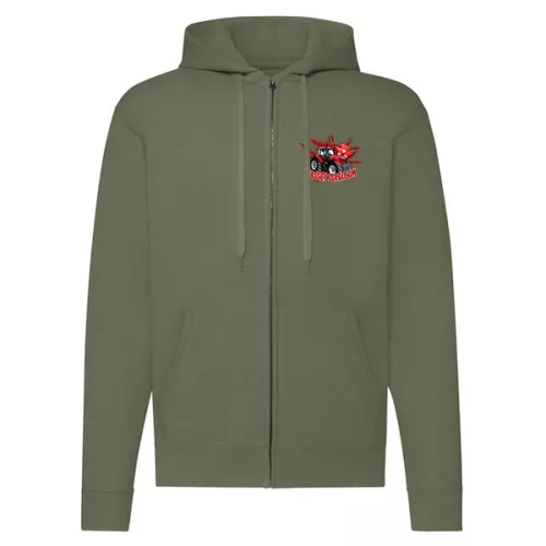 massey ferguson zelená mikina na zips