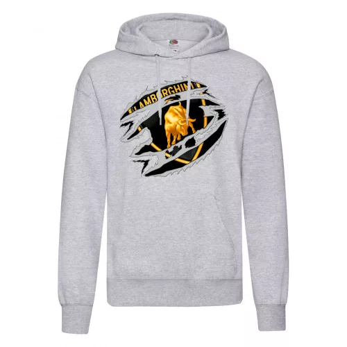 sveter lamborghini svetlo šedý