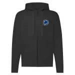 sveter s mikinou s mikinou čierny s logom new holland