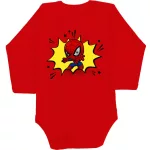 spiderman body pre bábätká červená