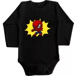 spiderman body pre bábätká červená