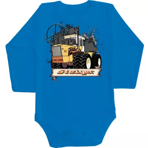 raba body pre bábätká modrý dlhý rukáv