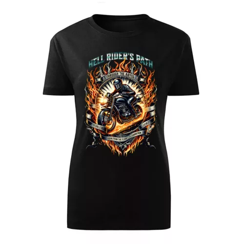 hell rider's motorcycle dámske tričko čierne
