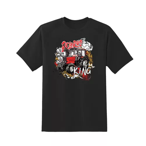 beloruské čierne krátke tričko nové