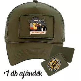 rába army zelená výmenná baseball čiapka s nášivkami
