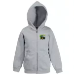 detský sveter na zips jd - sivý