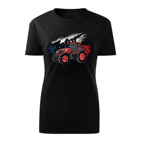 dámske tričko zetor c. 170 čierna s motívom traktora