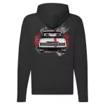 lada 2107 čierny sveter s kapúcou na zips