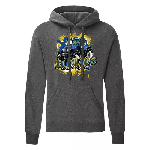 nová farmárska tmavošedá mikina new holland