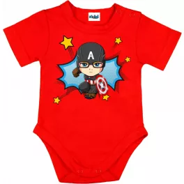 superhero body pre bábätká červené
