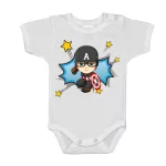 superhero body pre bábätká červené