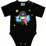 superhero body pre bábätká červené