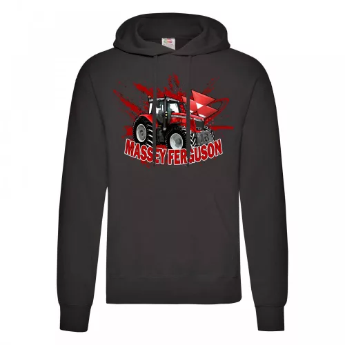 massey ferguson s mikinou čierna